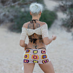 Crochet Bikini Mini Skirt – A Bold Boho Chic Essential