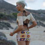 Crochet Bikini Mini Skirt – A Bold Boho Chic Essential