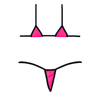 Vivid Pink Micro Bikini Triangle Shape from Our Classic Collection