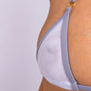 Mesh White and Grey Micro Bikini V Shape Back
